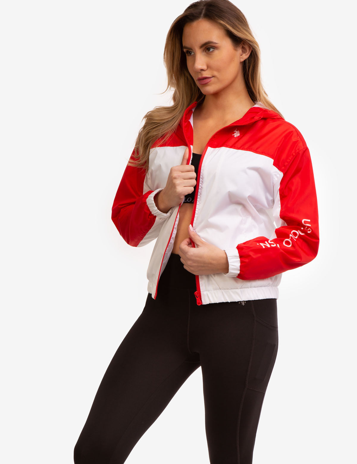 Hooded Zip-Front Windbreaker with Logo | Waterproof & Lightweight