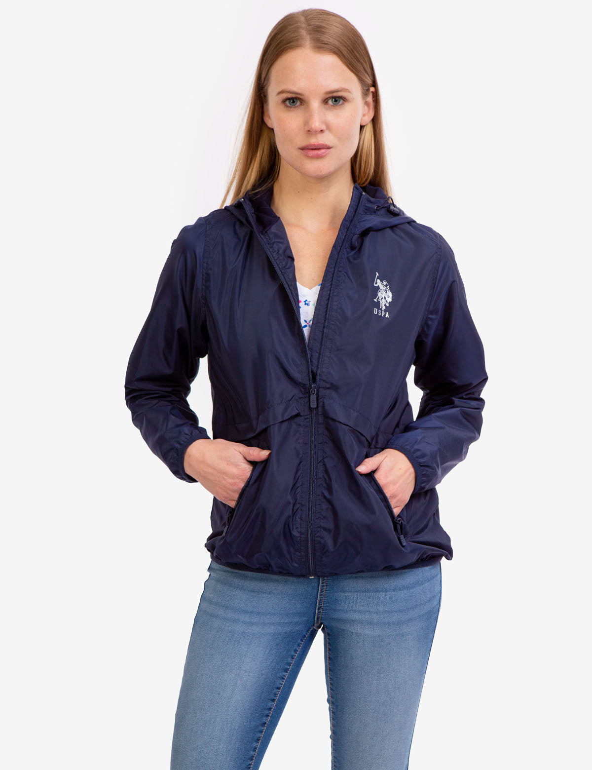 Lightweight Hooded Windbreaker Jacket with Zip Front | Outdoor Essential