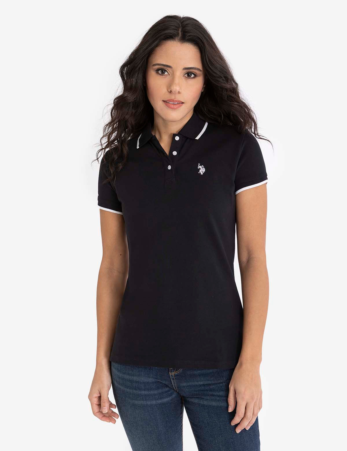 Men's Tipped Solid Polo Shirt with Contrast Trim | Classic Fit