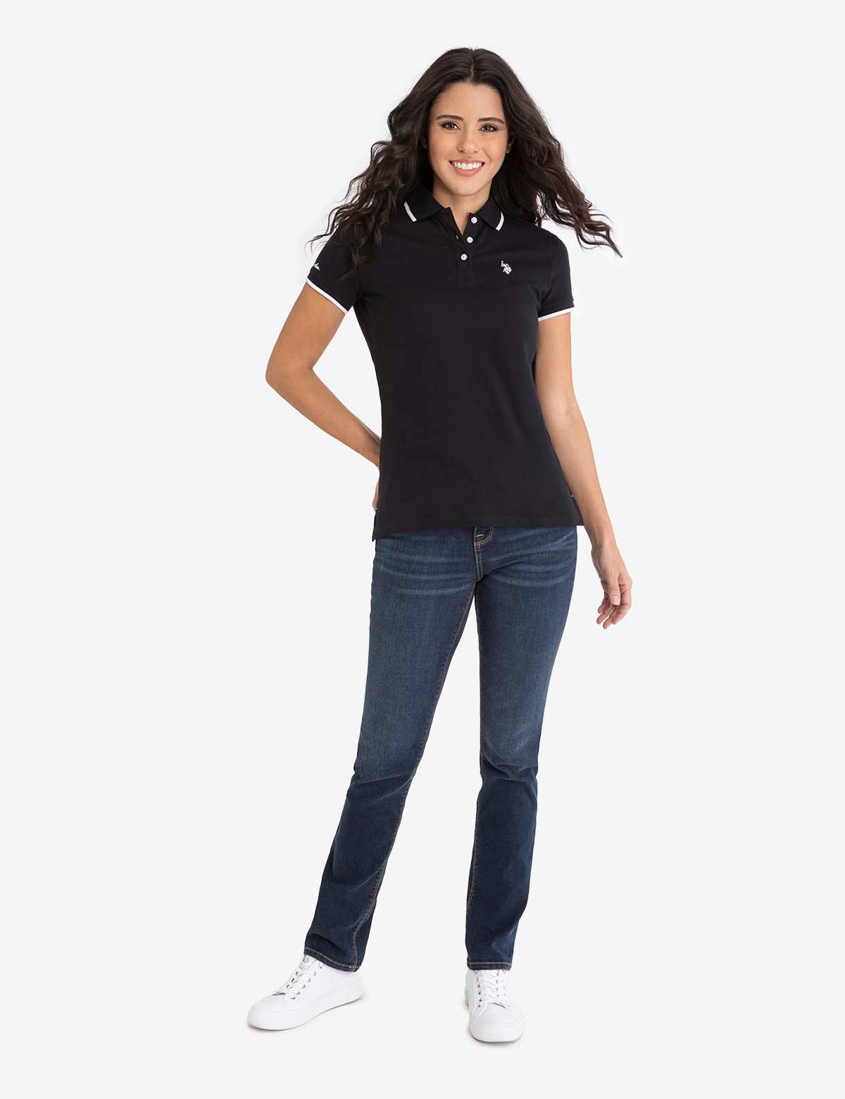 Men's Tipped Solid Polo Shirt with Contrast Trim | Classic Fit