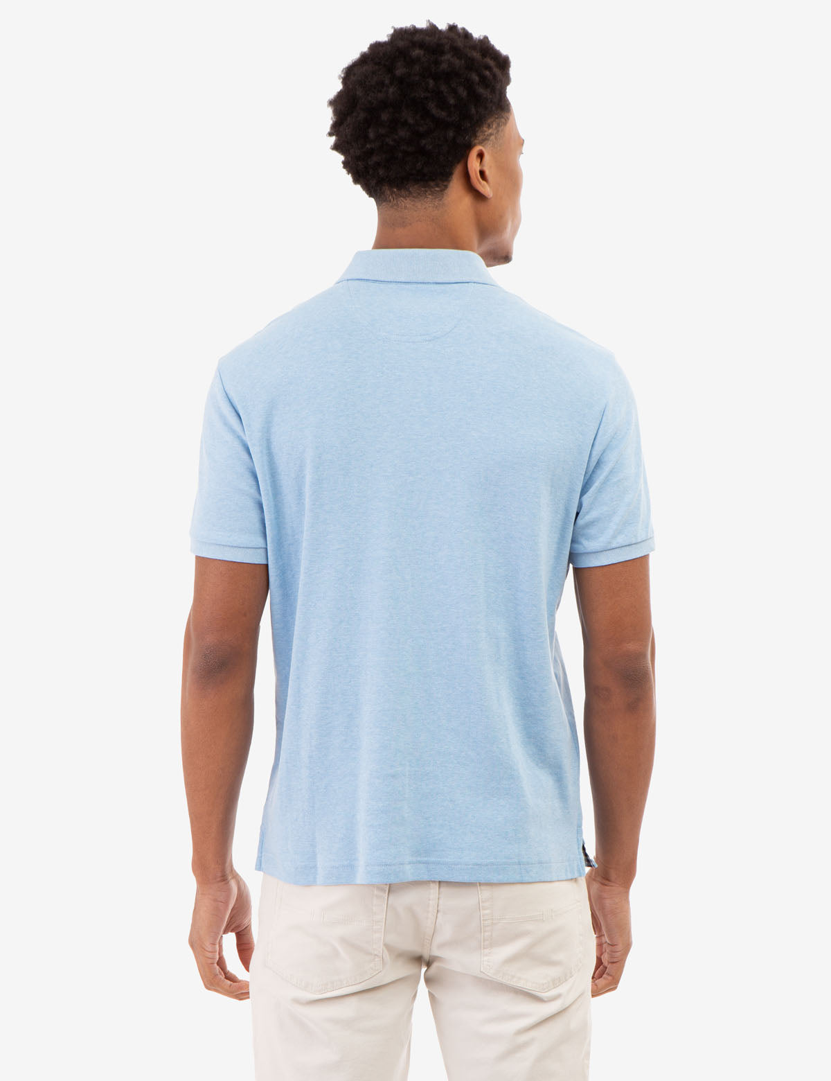Interlock Gingham Trim Polo Shirt for Men | 100% Cotton Classic Fit
