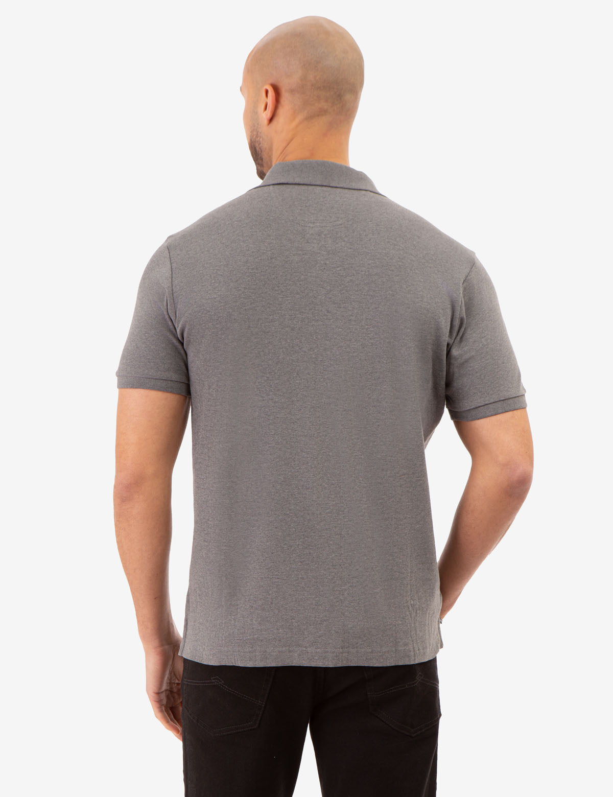 Interlock Gingham Trim Polo Shirt for Men | 100% Cotton Classic Fit