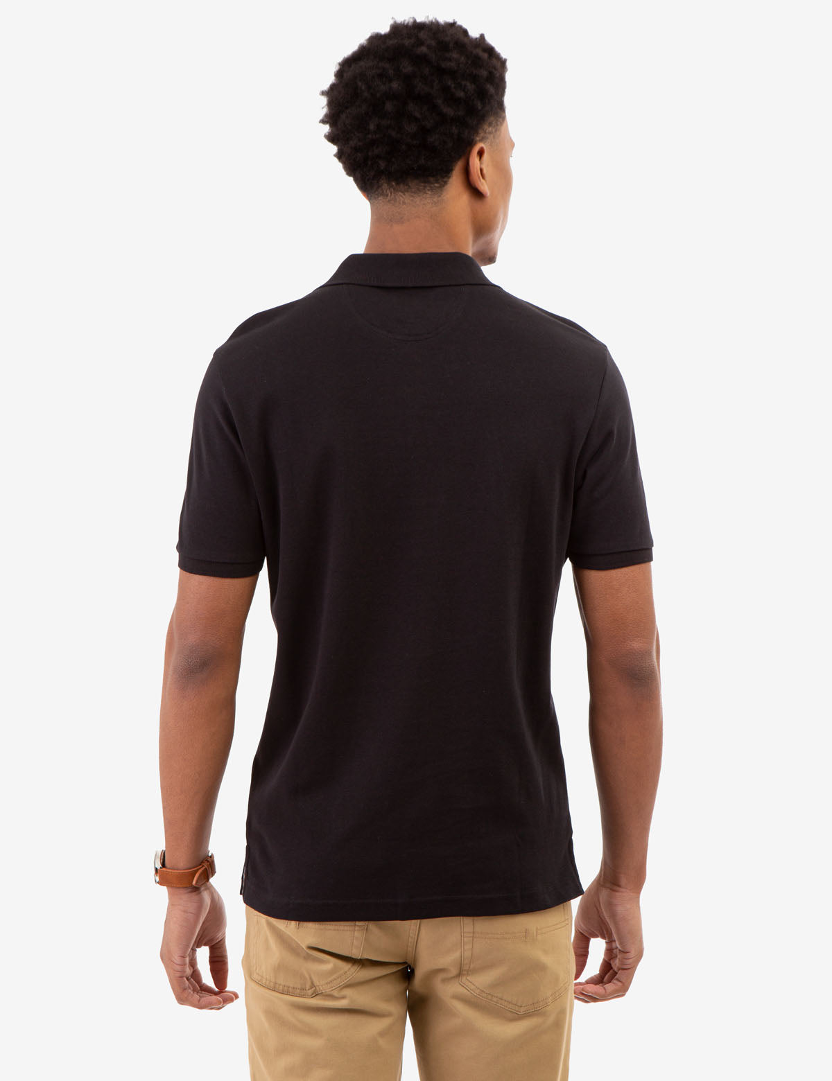 Interlock Gingham Trim Polo Shirt for Men | 100% Cotton Classic Fit