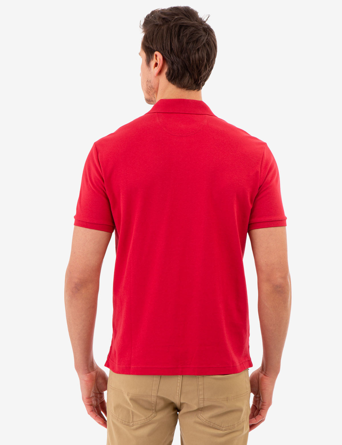 Interlock Gingham Trim Polo Shirt for Men | 100% Cotton Classic Fit