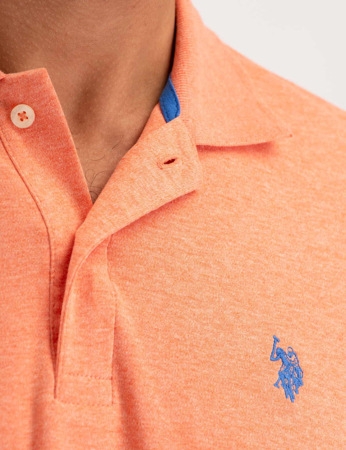 Interlock Polo Shirt for Men | 100% Cotton with Button Placket