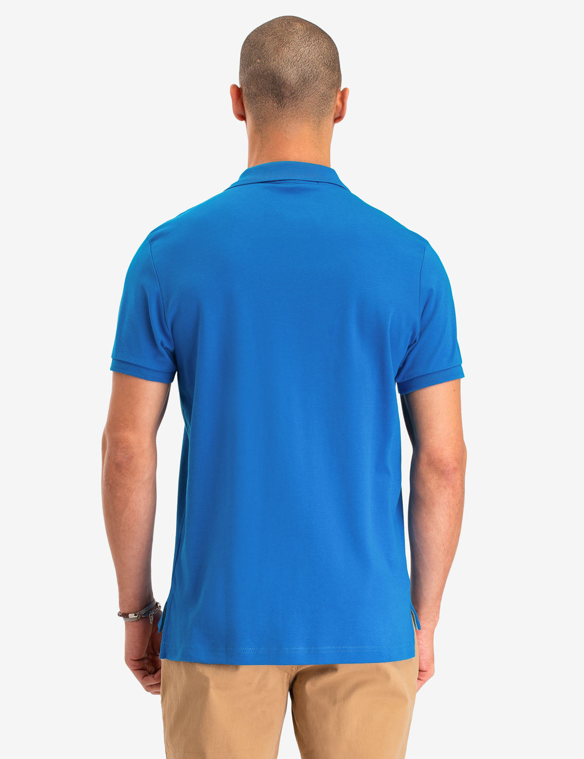 Interlock Polo Shirt for Men | 100% Cotton with Button Placket