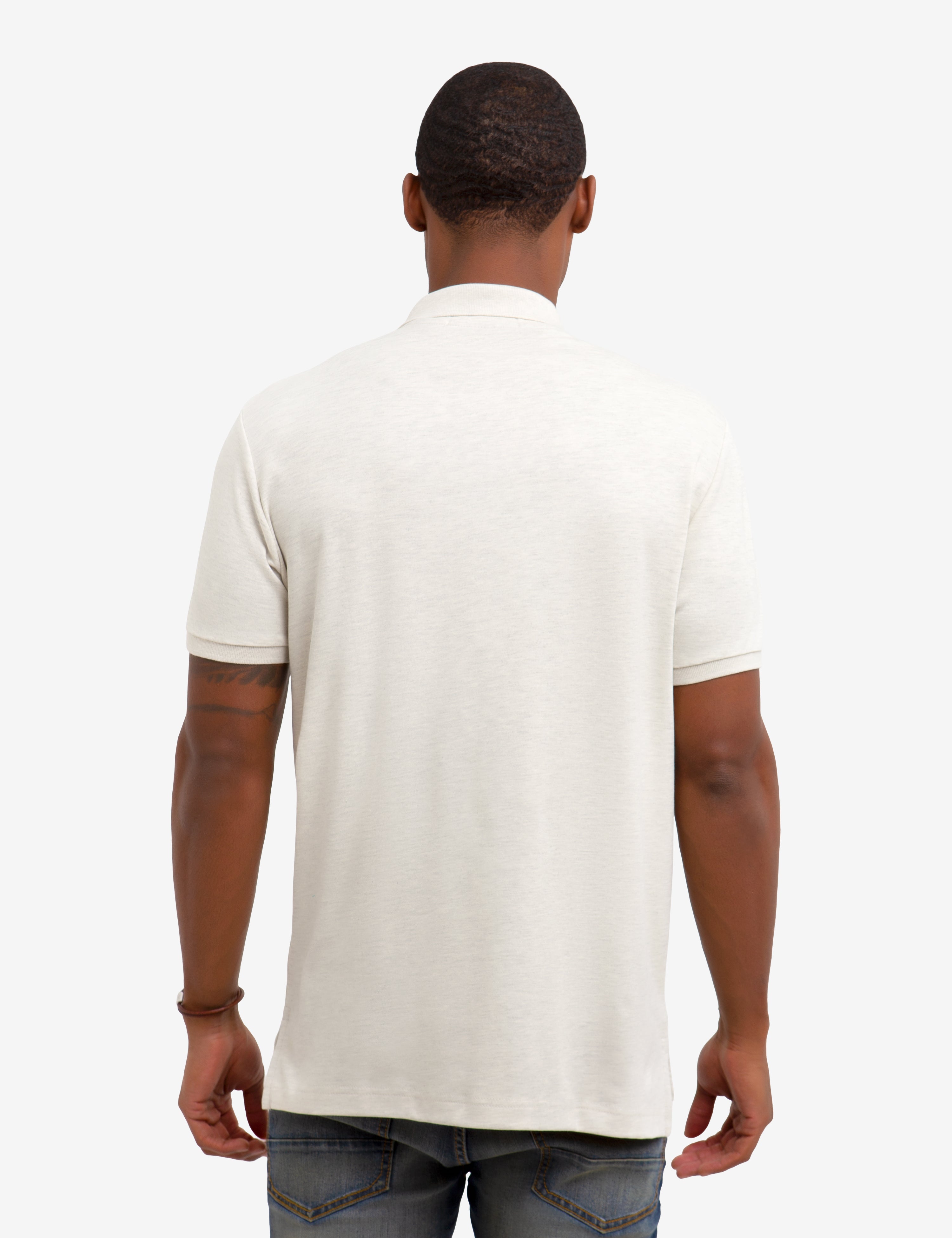 Interlock Polo Shirt for Men | 100% Cotton with Button Placket