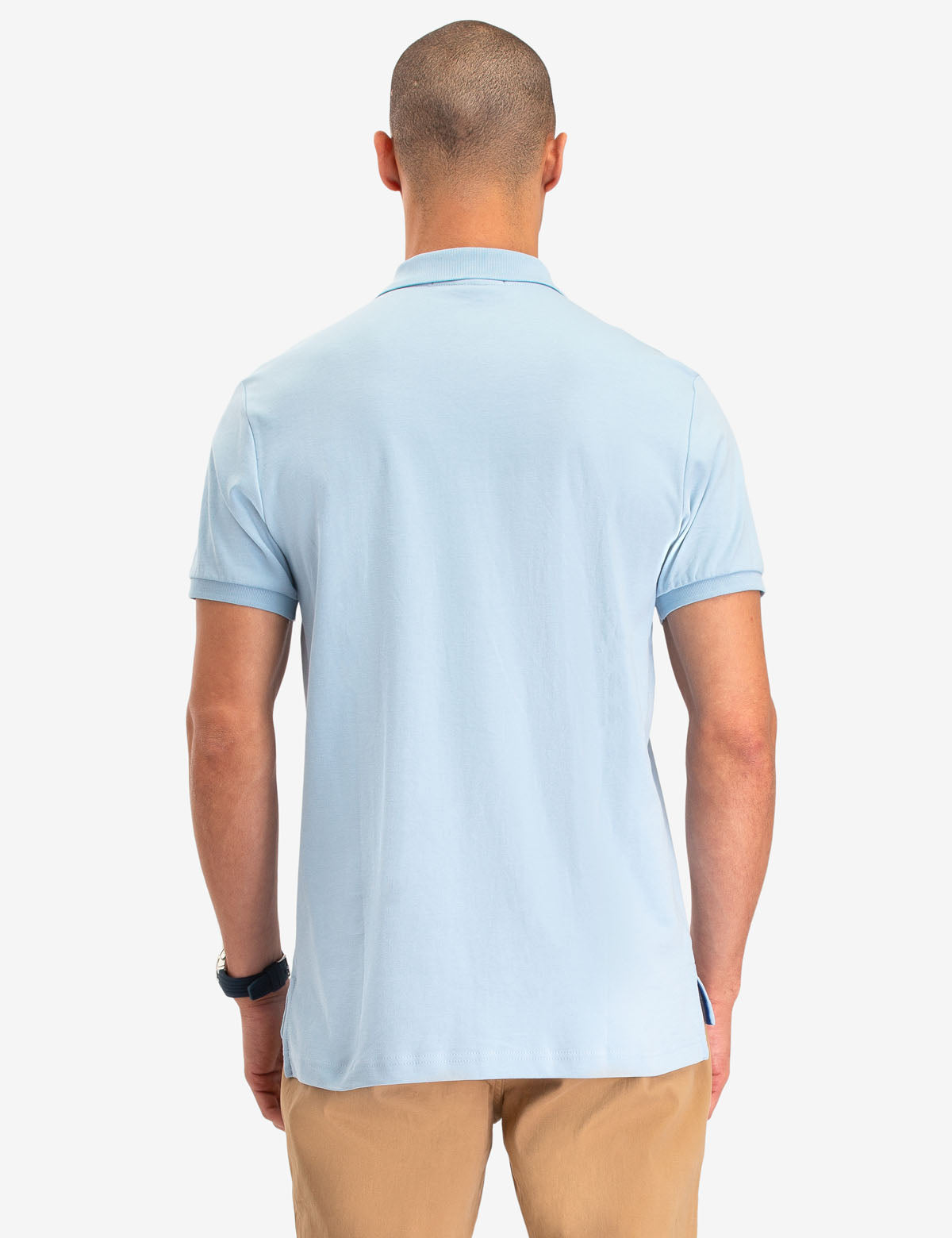 Interlock Polo Shirt for Men | 100% Cotton with Button Placket