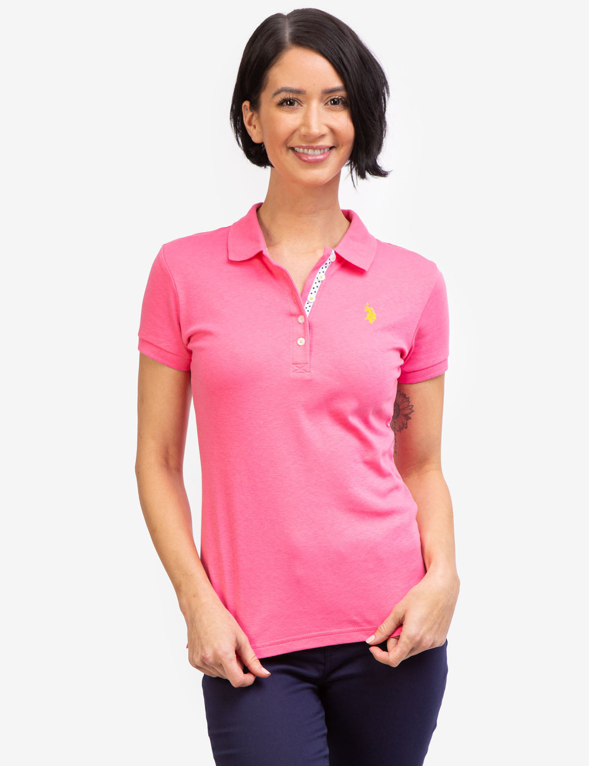 Interlock Polo Shirt for Men | 100% Cotton with Button Placket