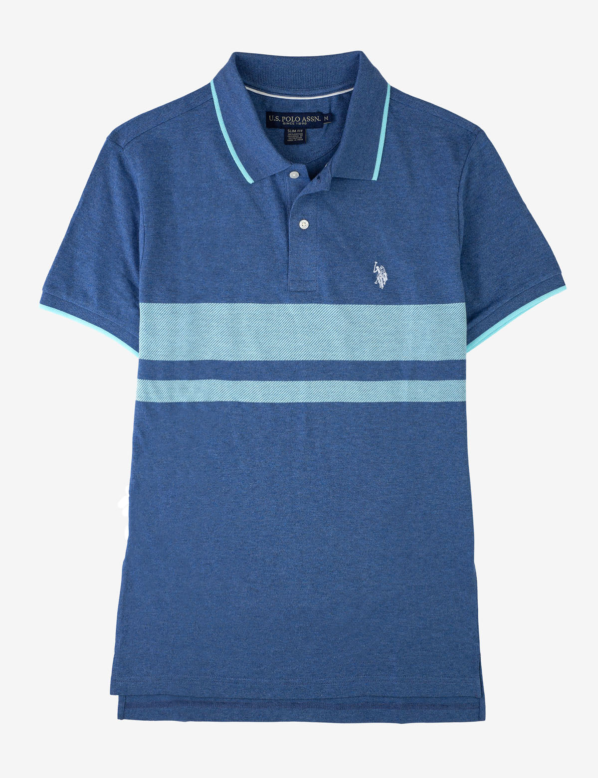 Men's Jacquard Pique Polo Shirt | 100% Cotton & Embroidered Logo