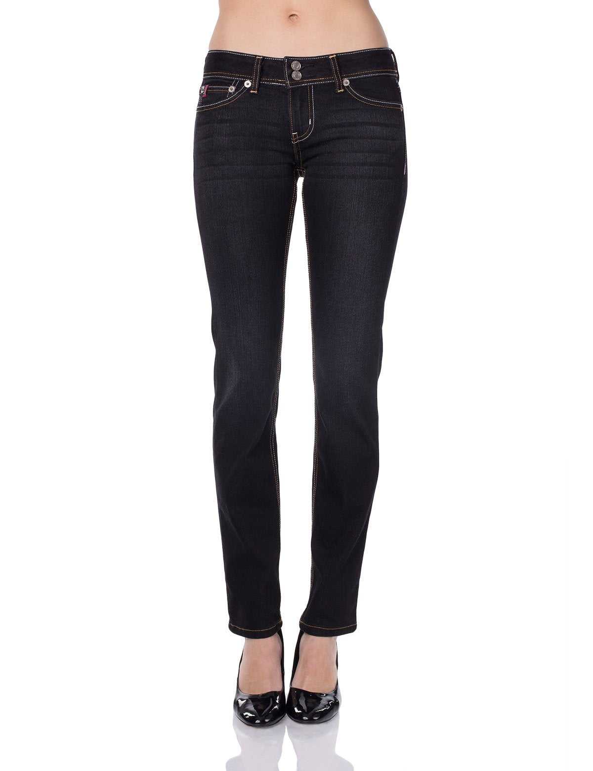 Straight Leg Jeans in Super Dark Wash | Jamie Premium Denim