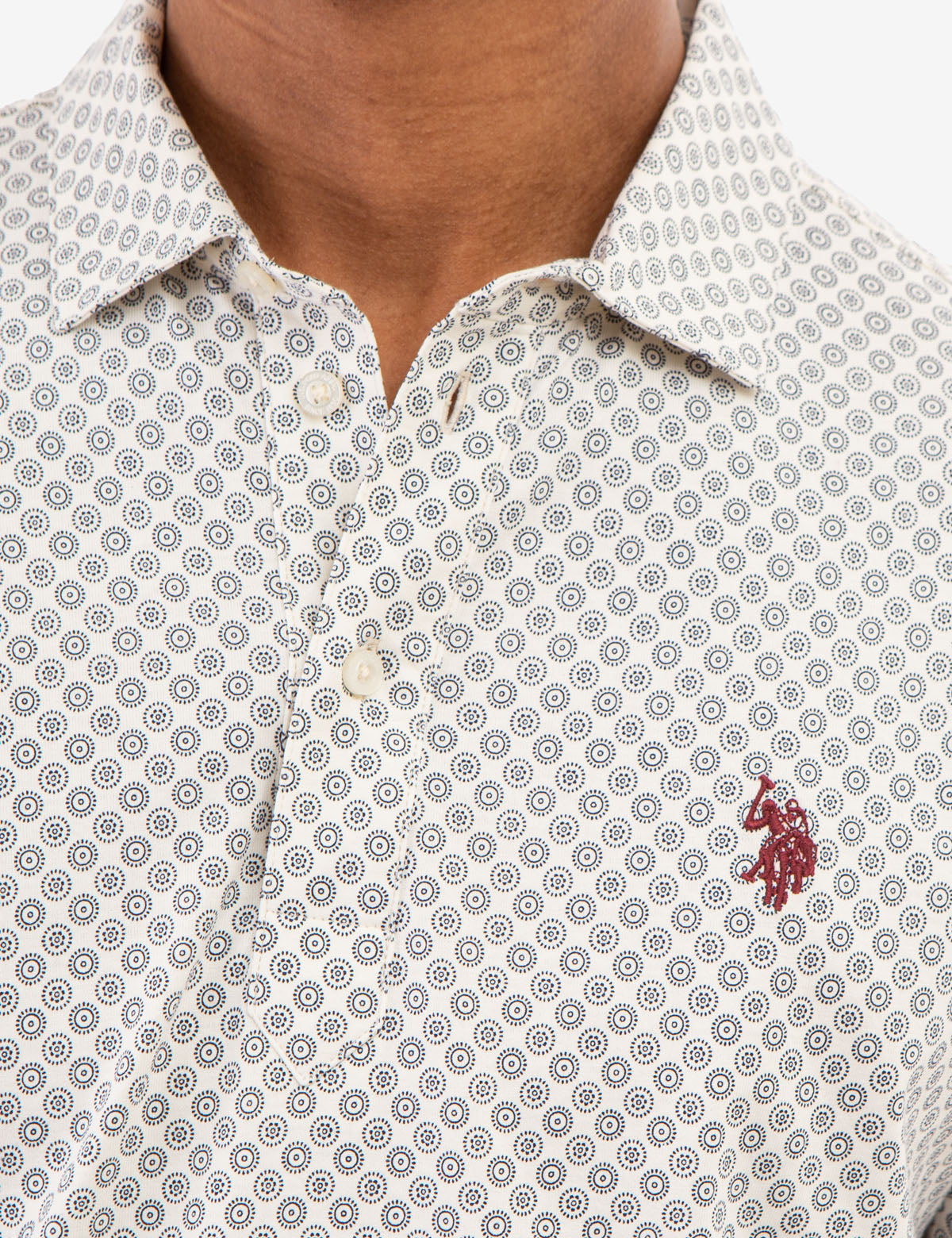 Printed Jersey Polo Shirt | Classic Casual Wear