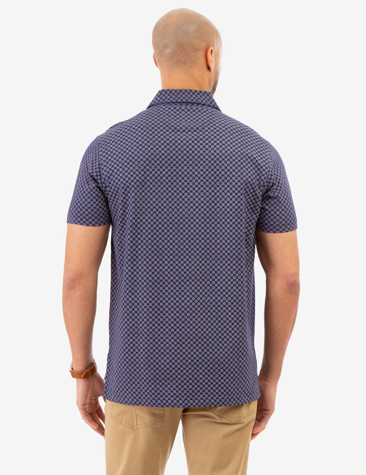 Printed Jersey Polo Shirt | Classic Casual Wear