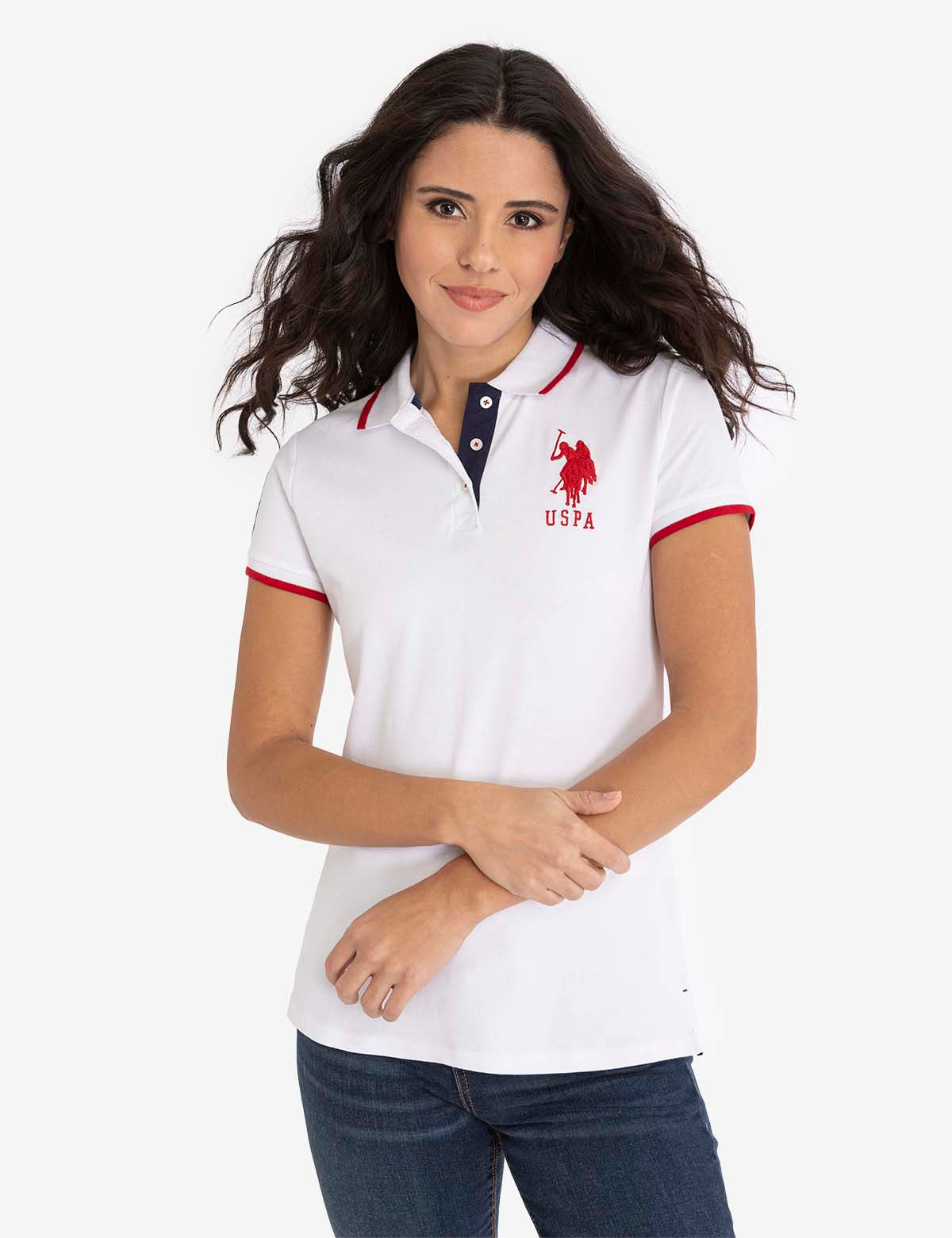 Classic Cotton Polo Shirt with Embroidered Logo & Triple Button Placket | Solid