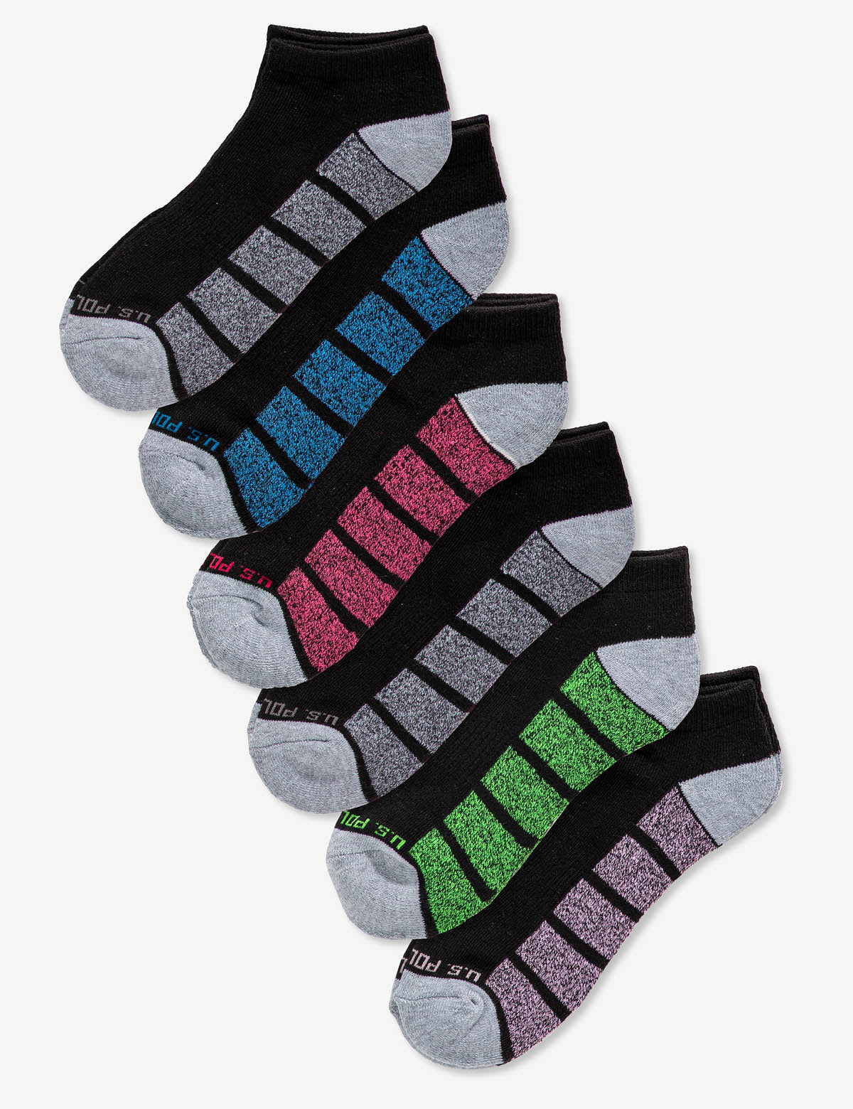 Women's 6-Pack Low-Cut Performance Socks for Running & Workouts