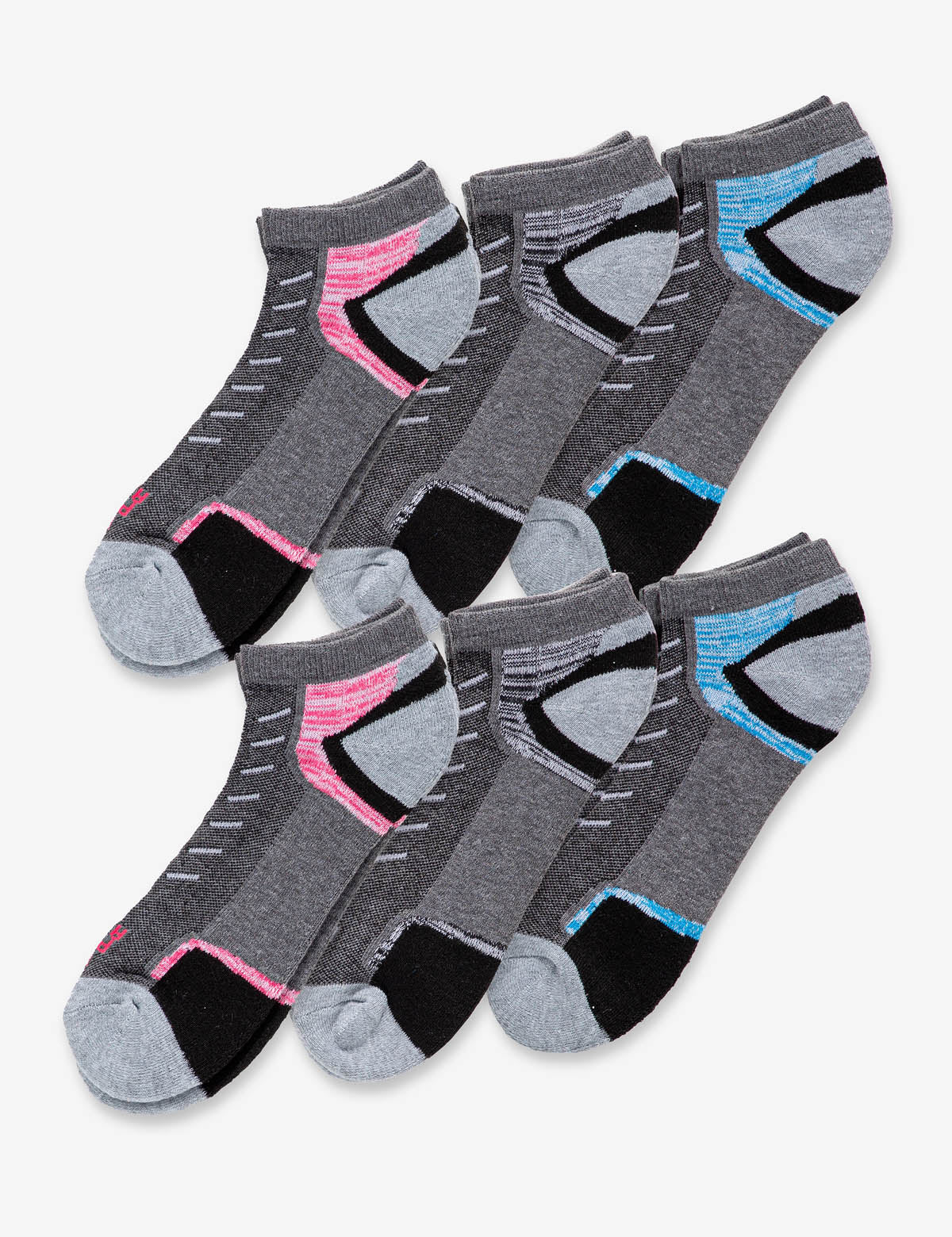 Women's 6-Pack Low-Cut Performance Socks for Running & Workouts