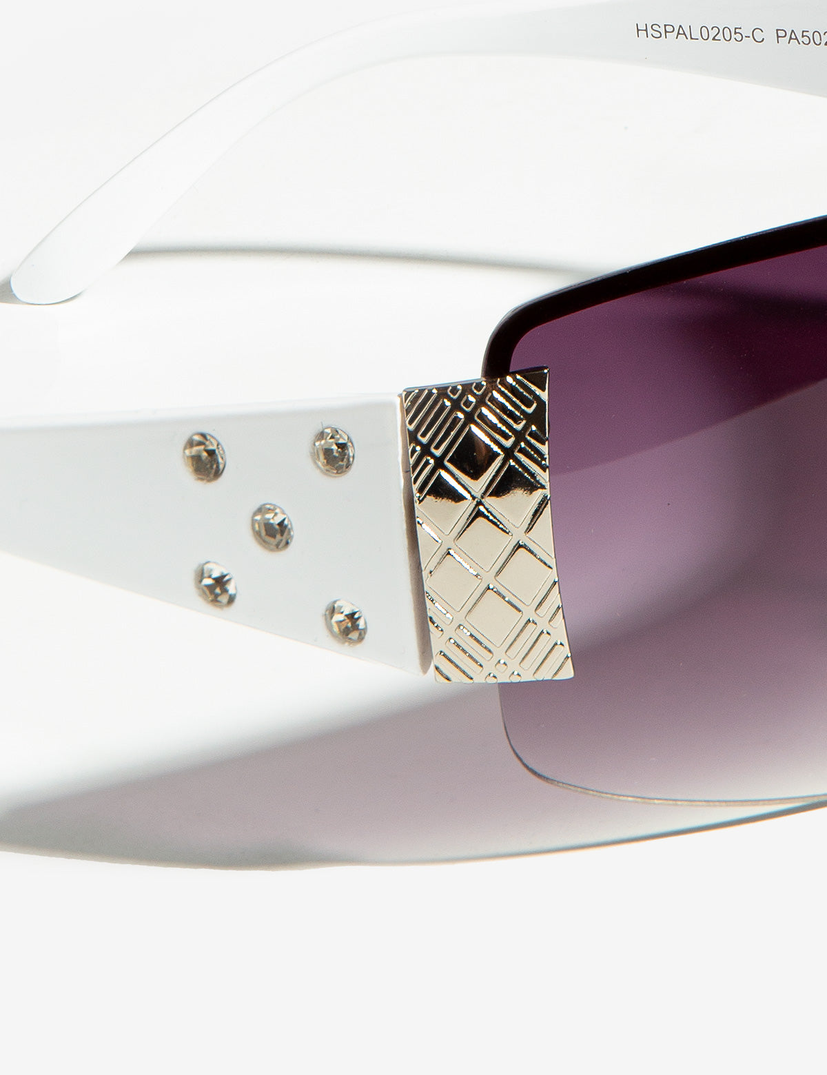 Embellished Shield Sunglasses for Women | Stylish UV Protection