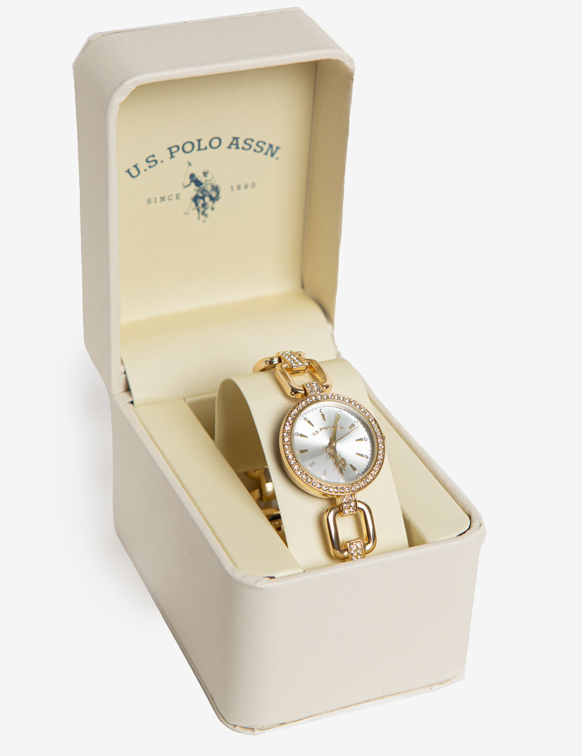 Gold-Tone Open Link Bracelet Watch for Women | Elegant Ladies Timepiece