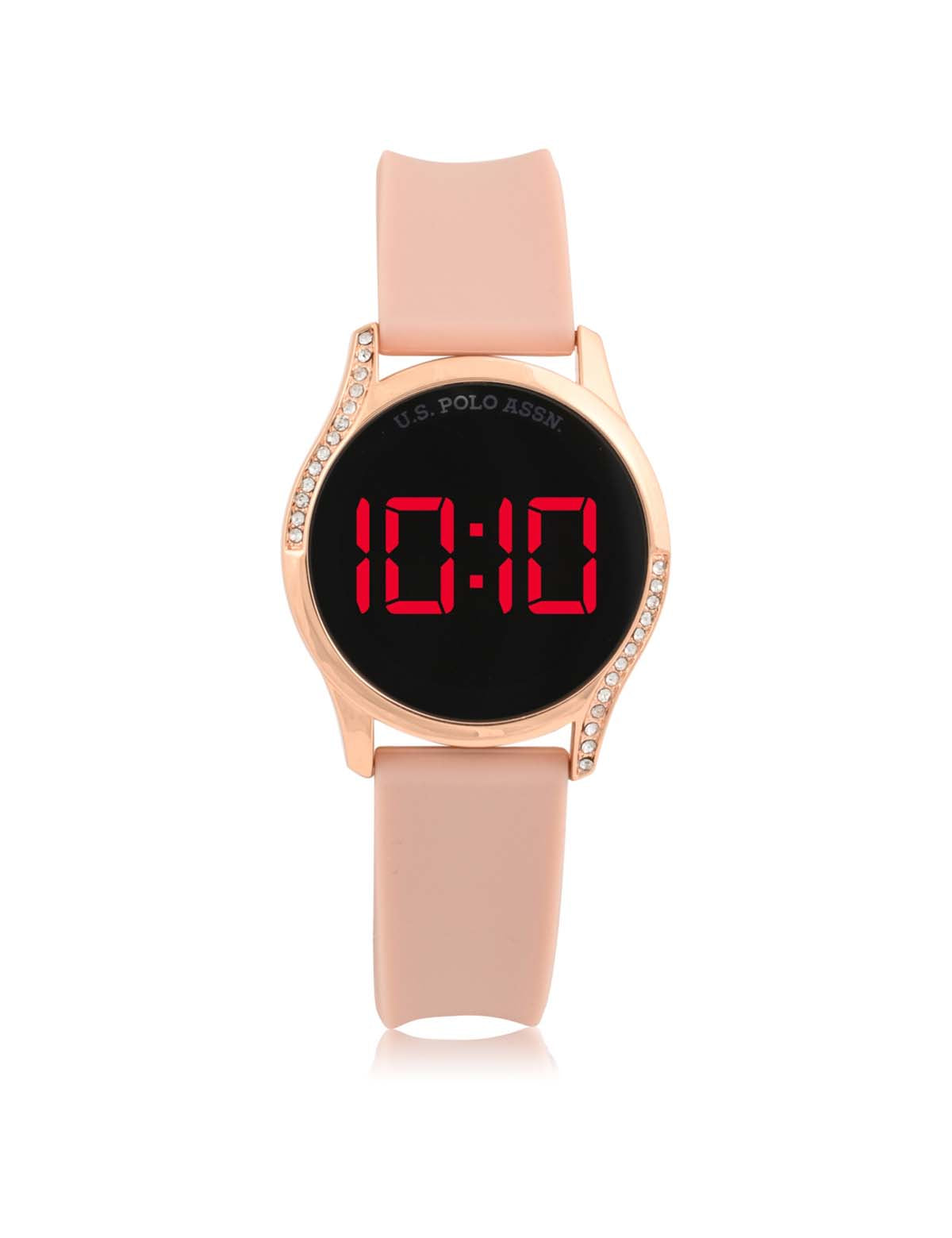 Women's LED Watch & Stackable Bracelet Set | Round Face Design