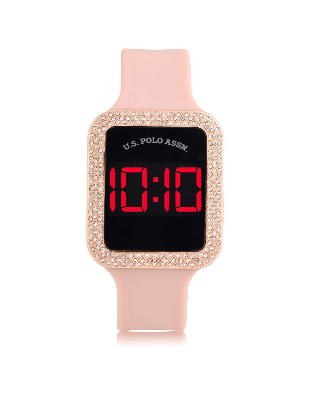 LED Square Watch & Bracelet Set for Women | Embellished Design