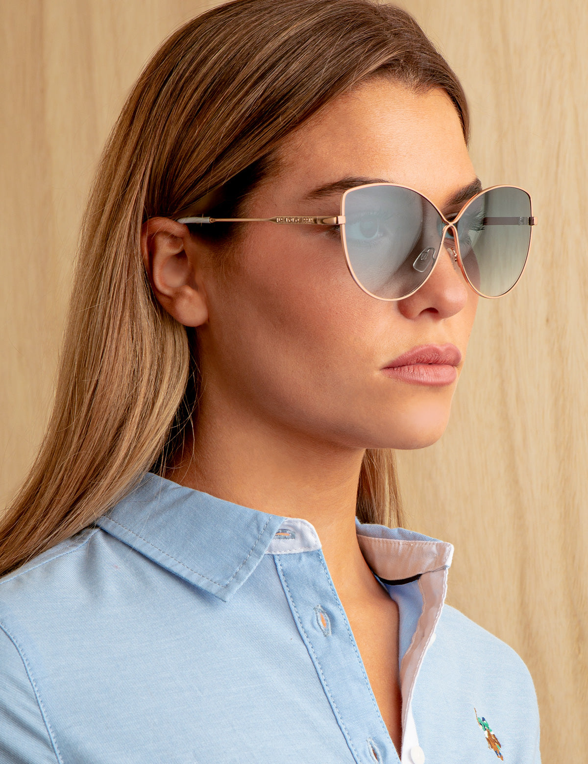 Women's Metal Cat-Eye Sunglasses for Fashion & UV Protection