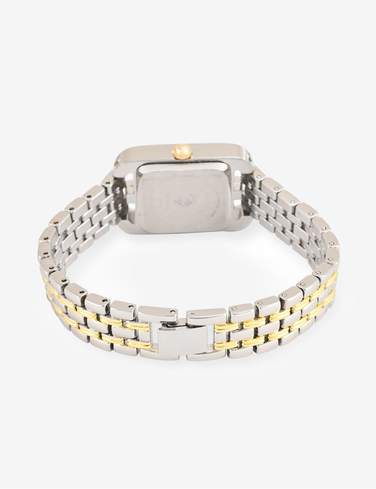 Two-Tone Crystal Bracelet Watch for Women | Rectangular Design