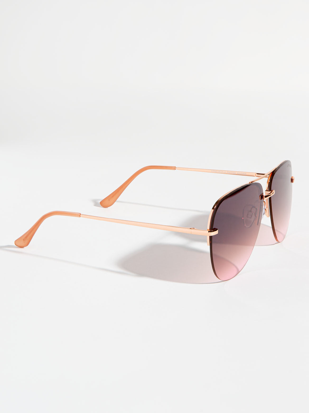Rimless Aviator Sunglasses for Women | Metal Frame Sun Shades