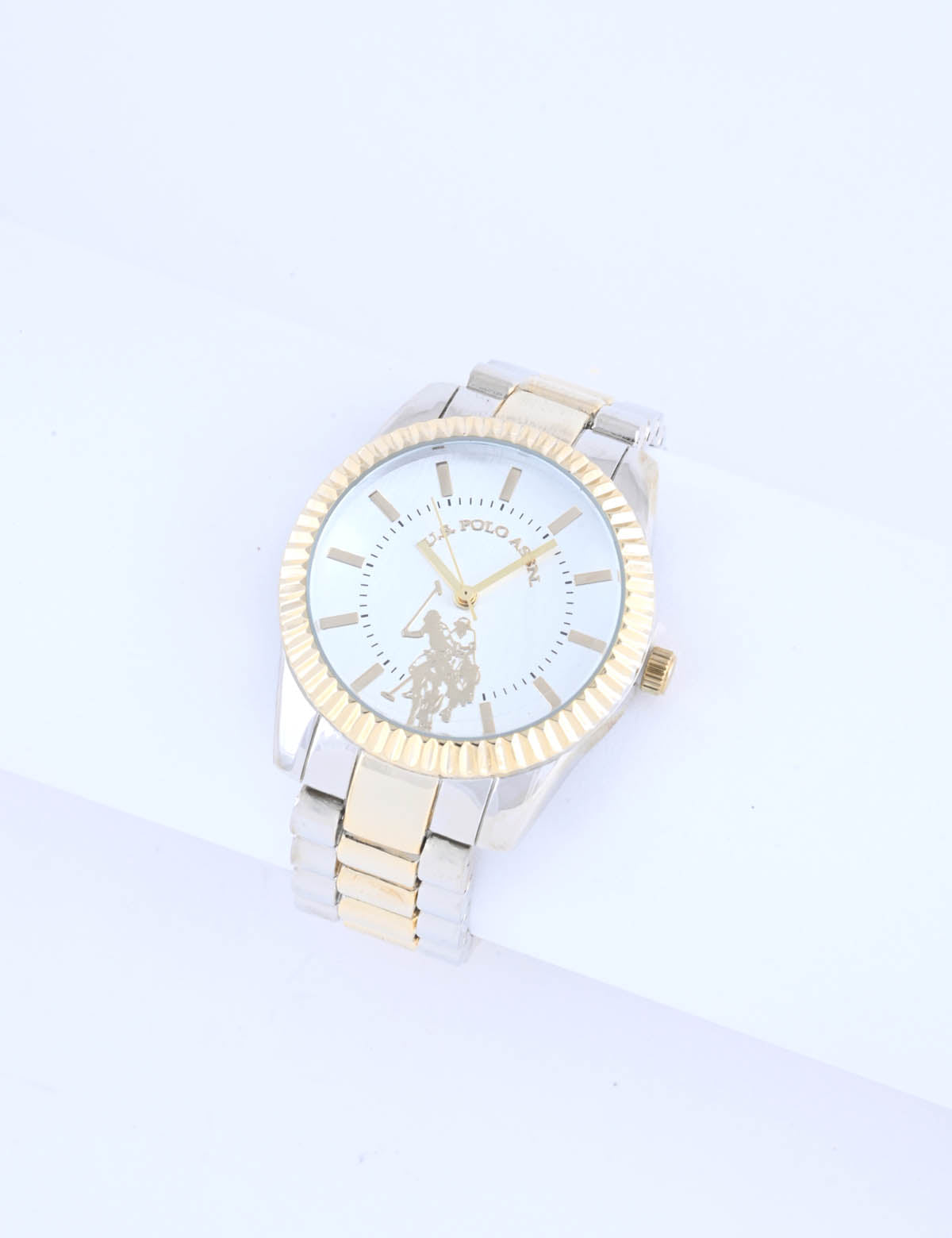 Silver & Gold Link Bracelet Watch for Women | Elegant Ladies Timepiece