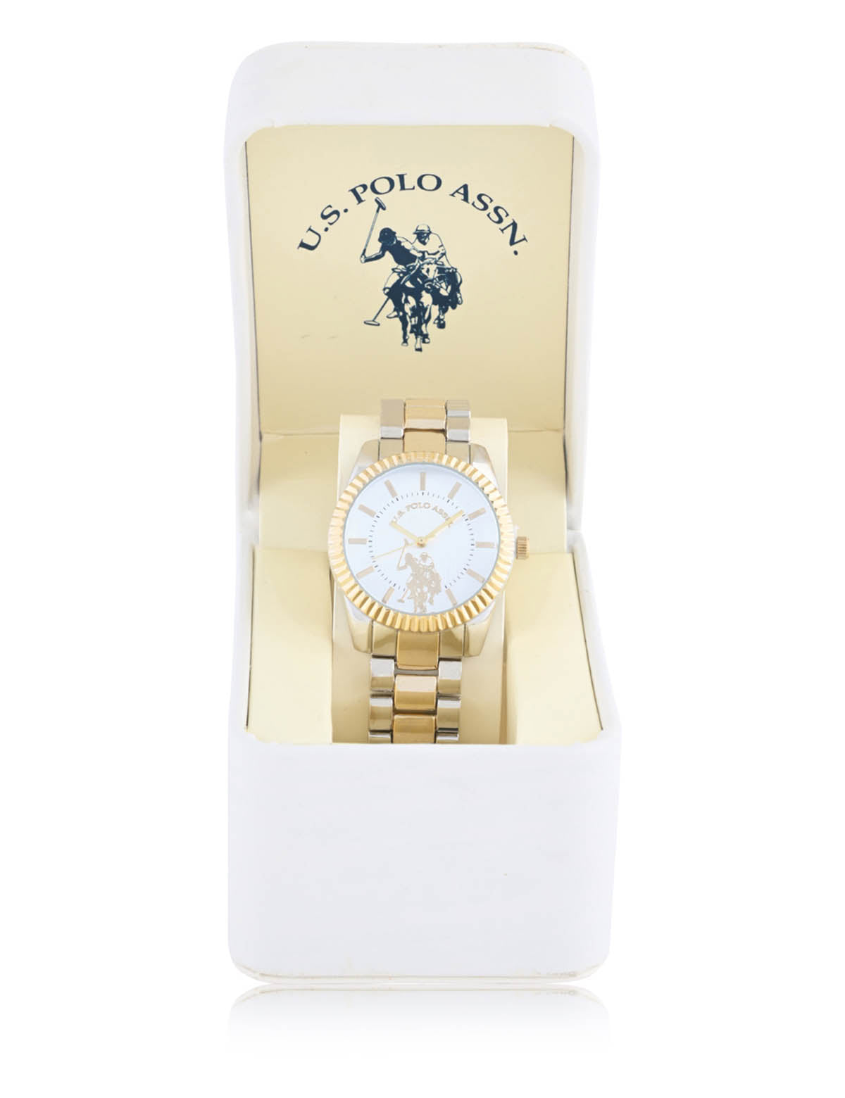 Silver & Gold Link Bracelet Watch for Women | Elegant Ladies Timepiece