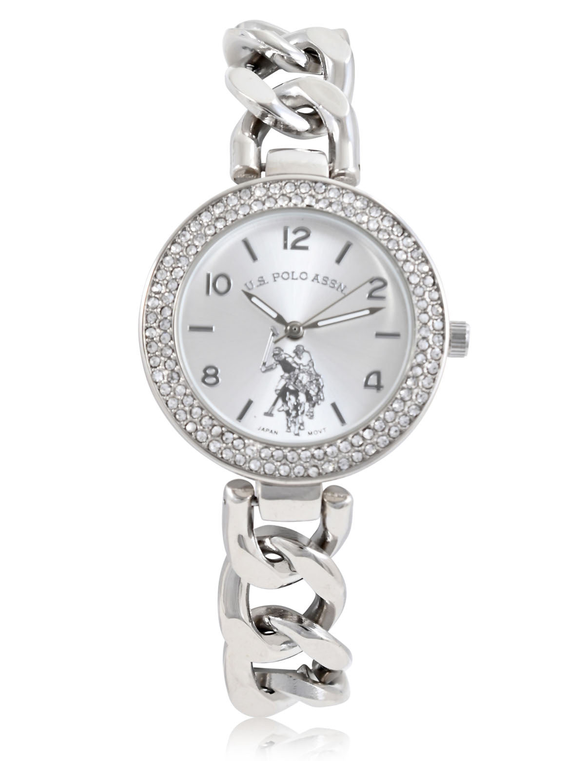 Silver Chain Watch & Bracelet Set for Women | Elegant Jewelry Combo