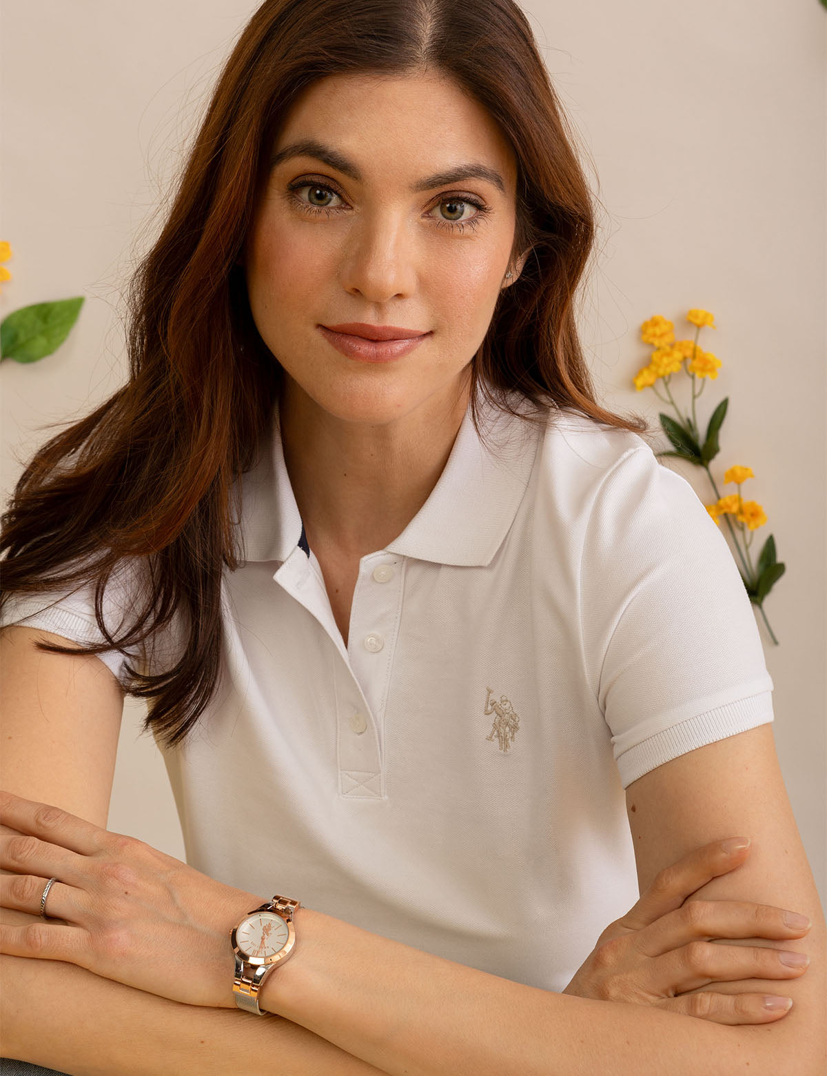 Women's Two-Tone Mesh Adjustable Bracelet Watch | Elegant Timepiece