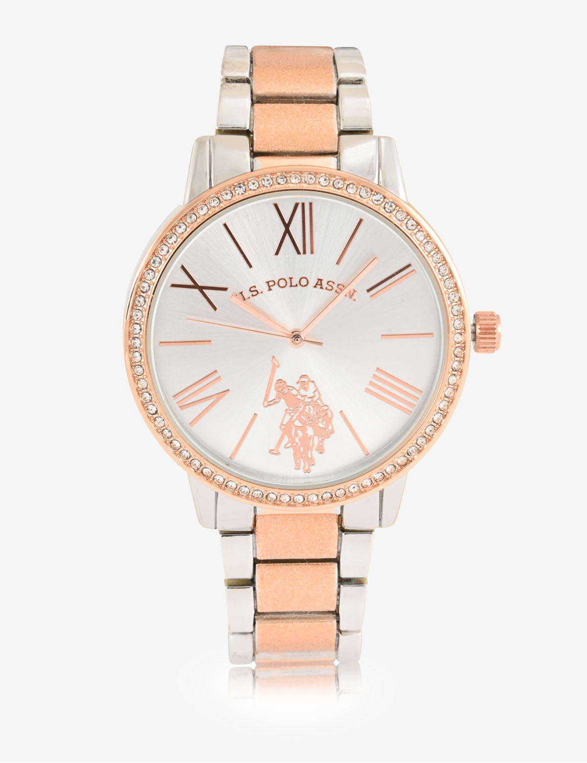 Rose Gold Two-Tone Bracelet Watch for Women | Elegant Ladies Timepiece
