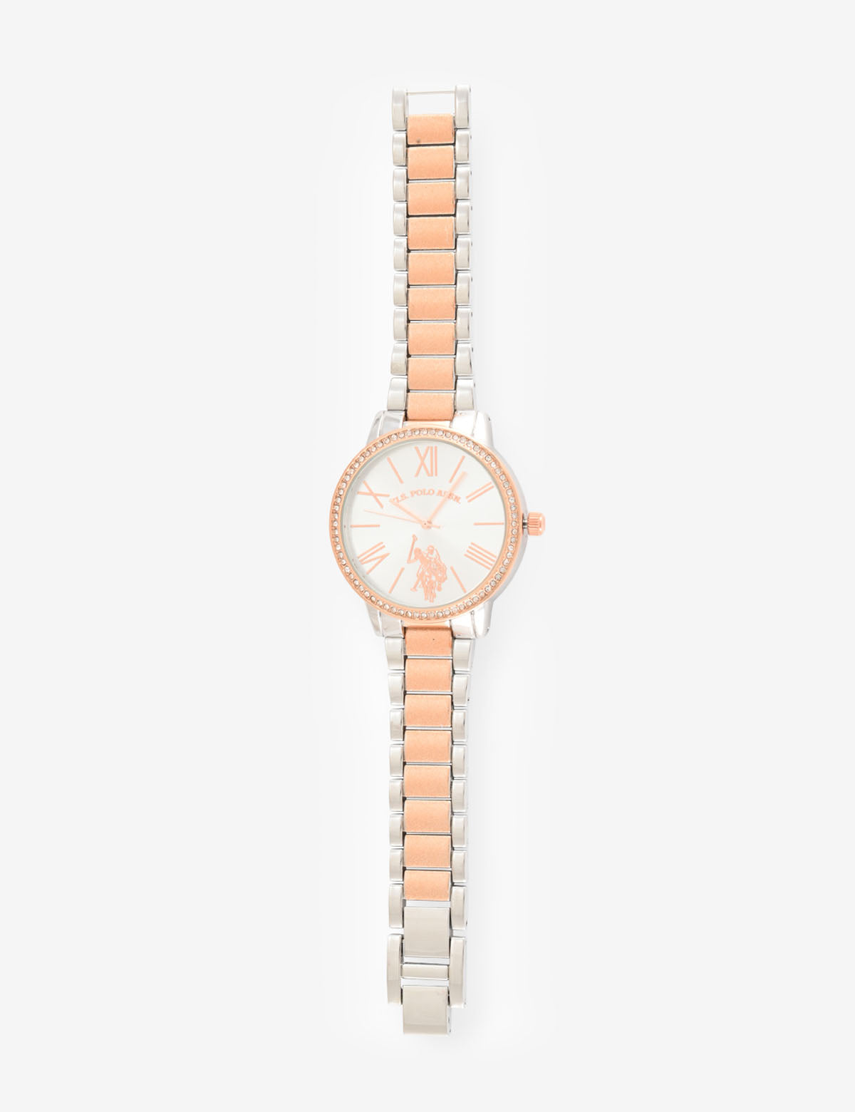 Rose Gold Two-Tone Bracelet Watch for Women | Elegant Ladies Timepiece