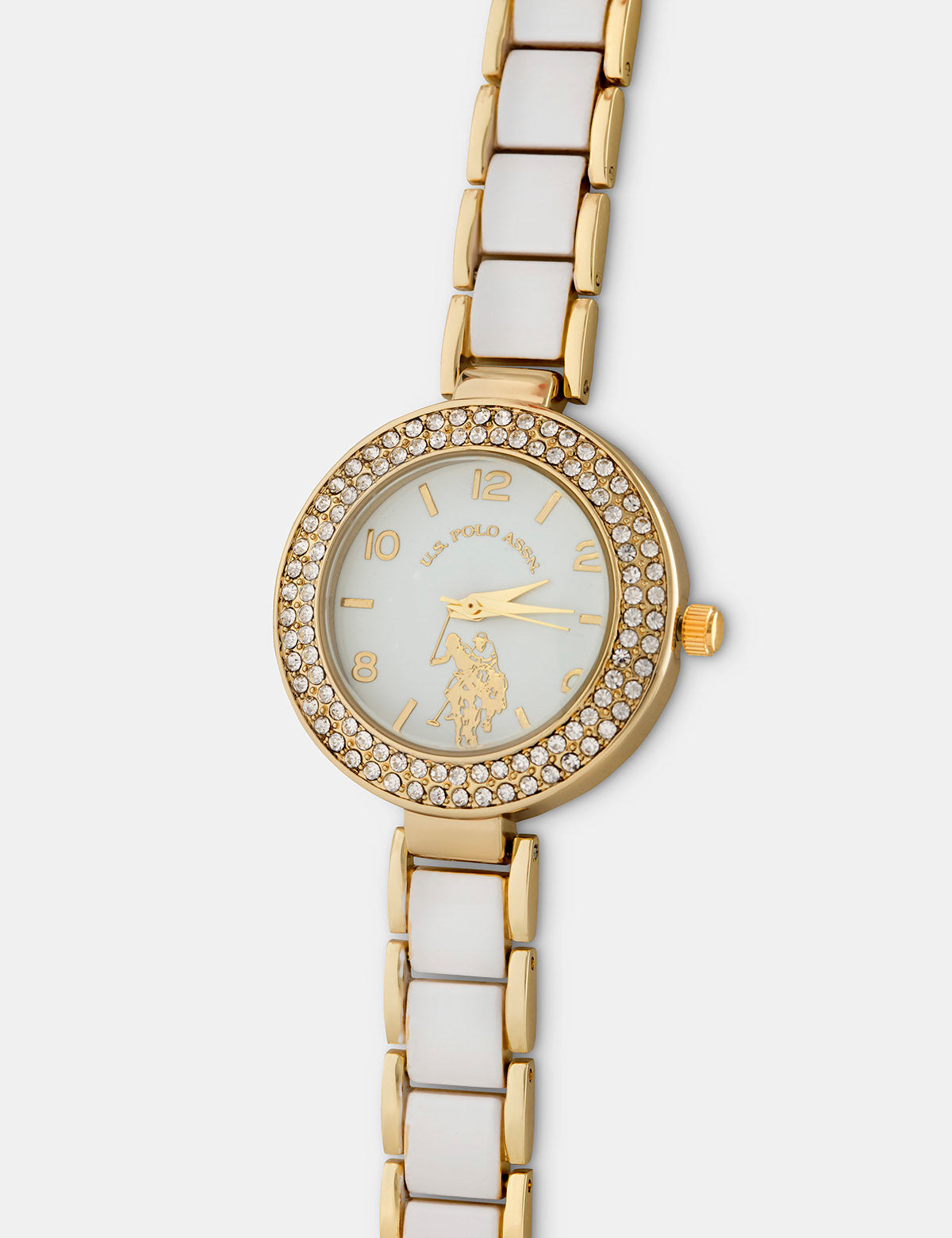 Women's White & Gold Bracelet Watch | Elegant Timepiece