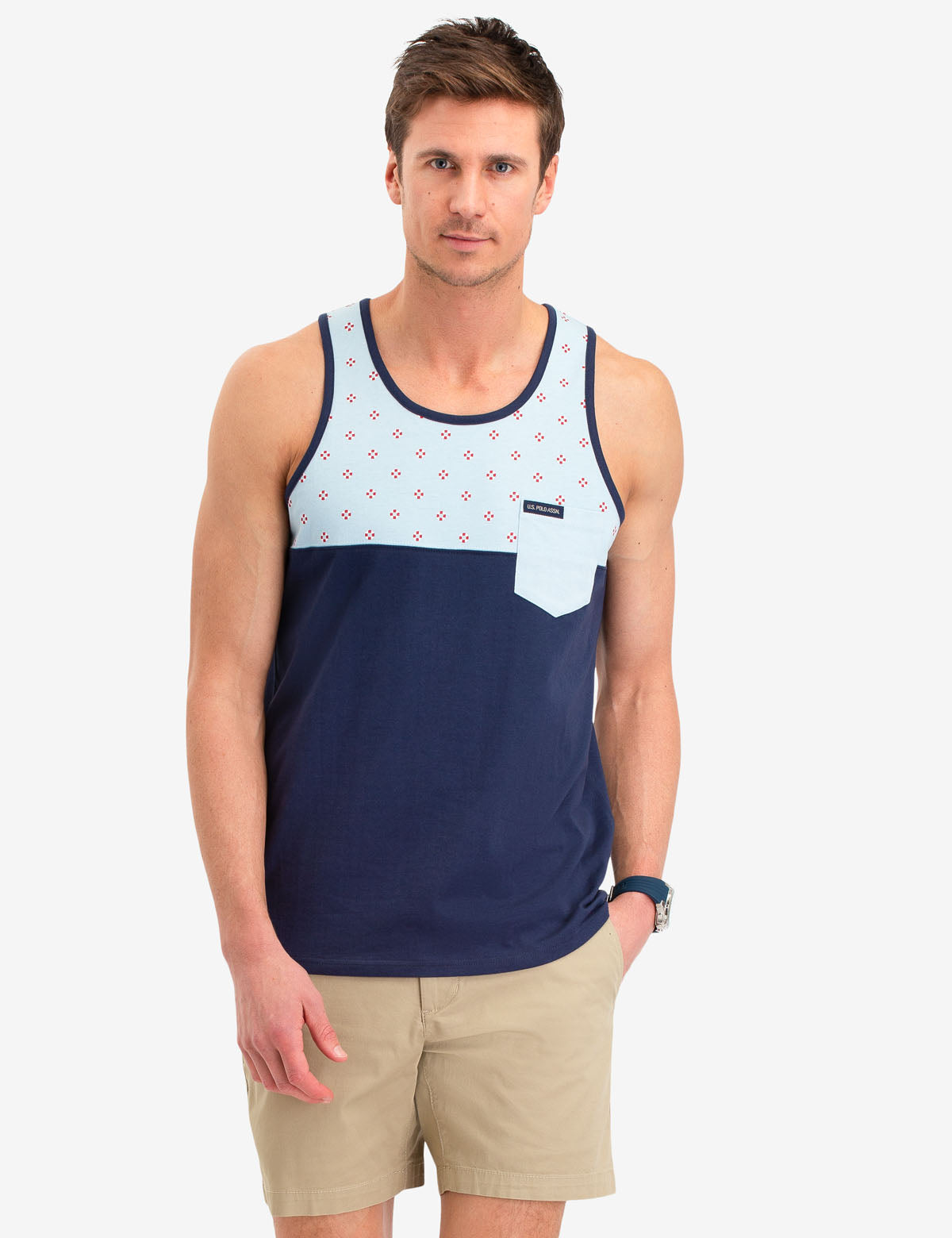 Colorblock Tank Top with Side Pocket | Life Preserver