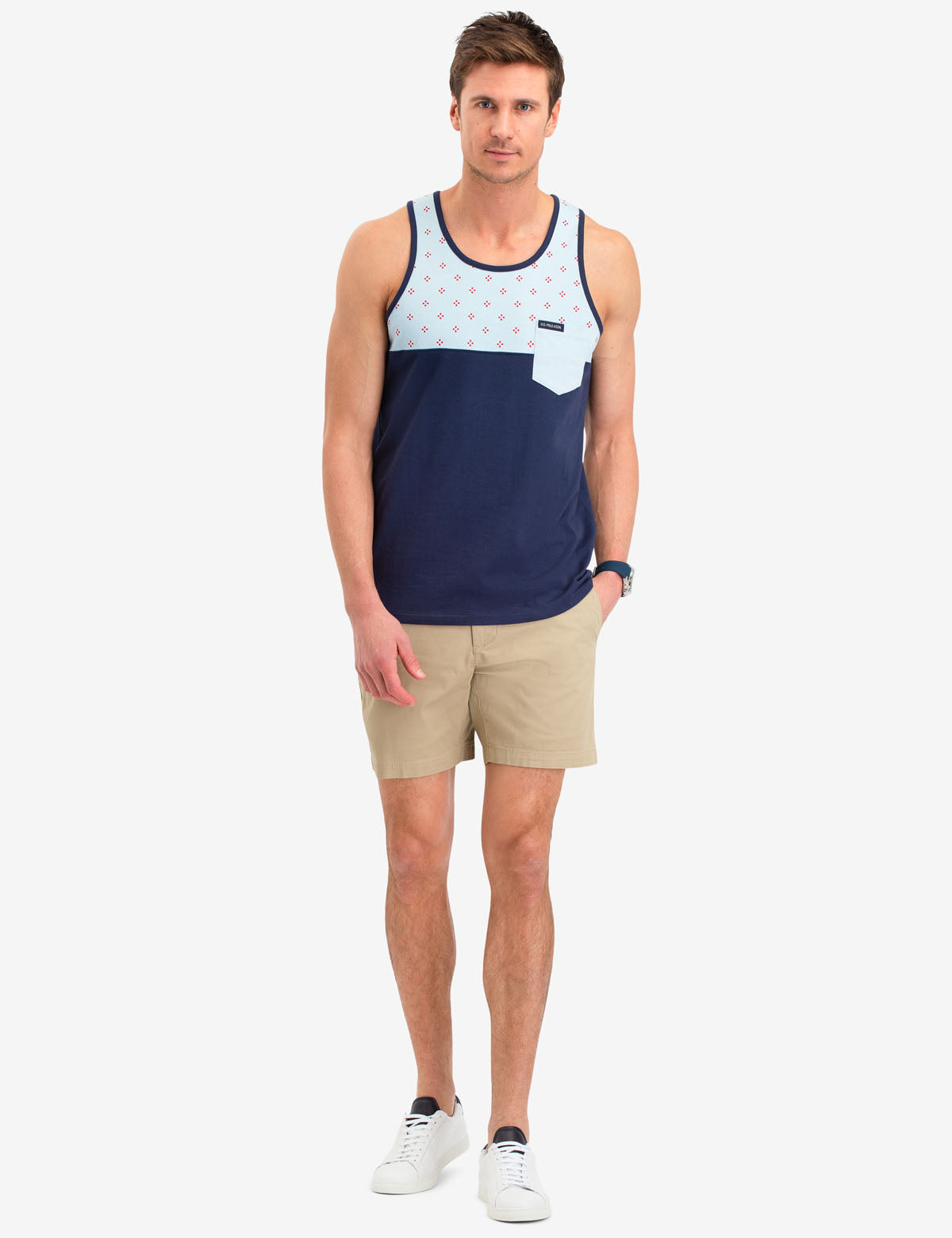 Colorblock Tank Top with Side Pocket | Life Preserver