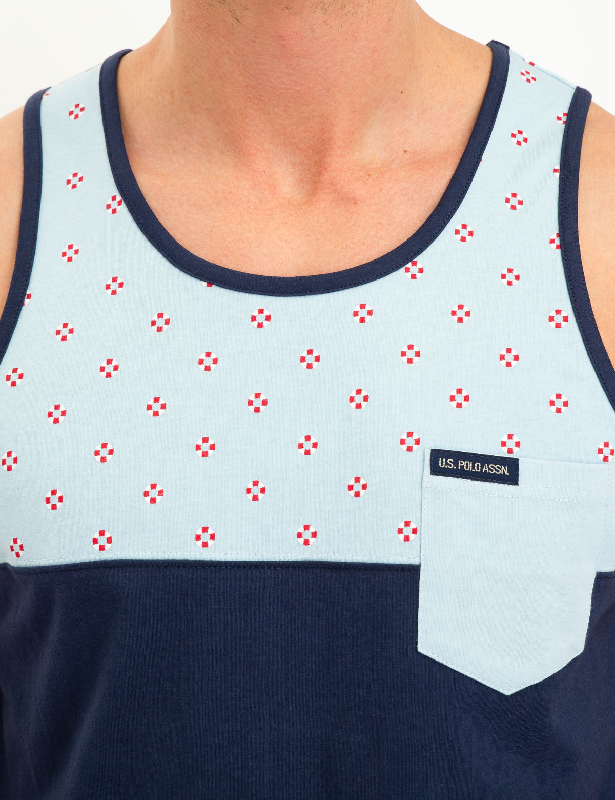 Colorblock Tank Top with Side Pocket | Life Preserver