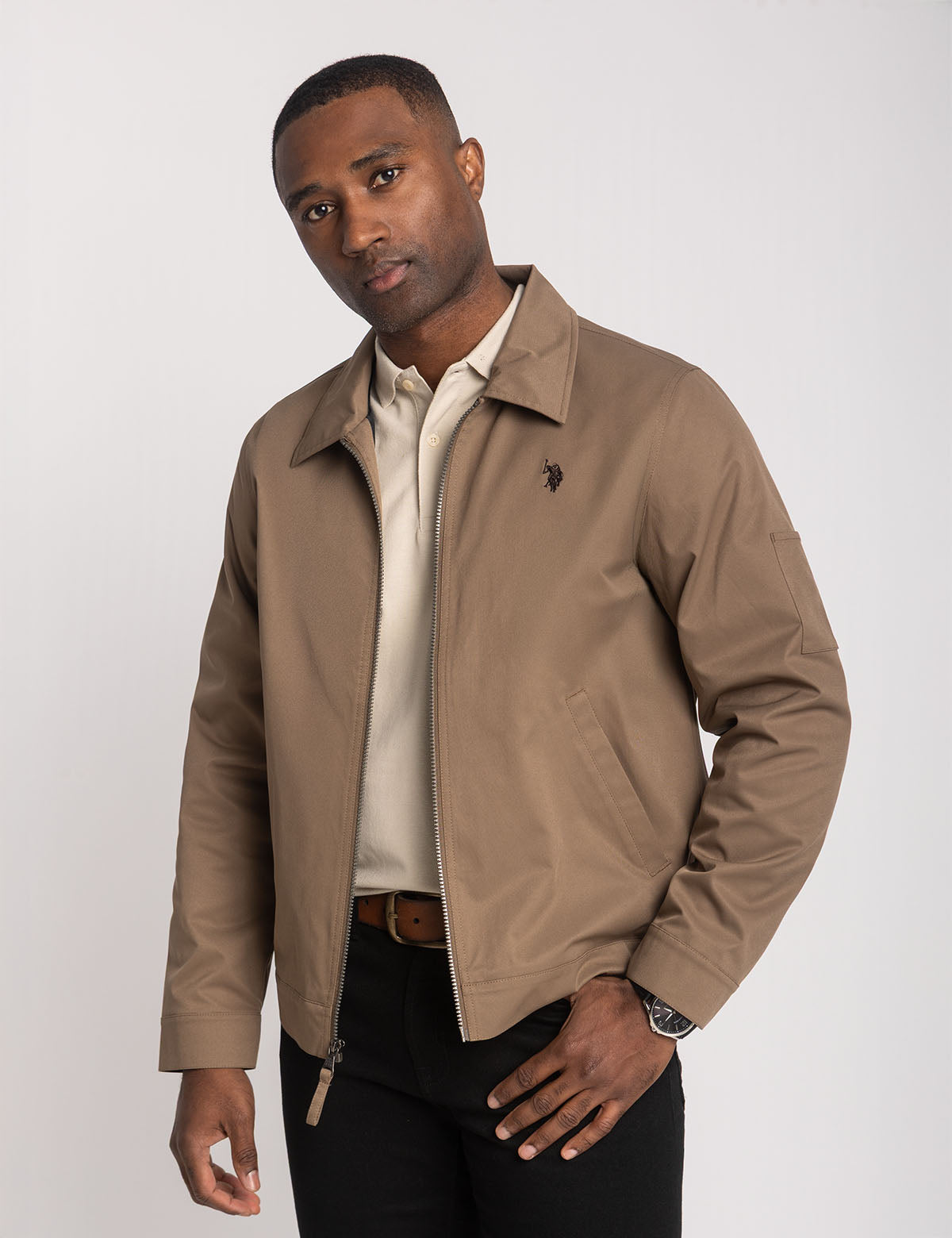 Lightweight Mechanic Jacket with Zip Pockets & Adjustable Fit