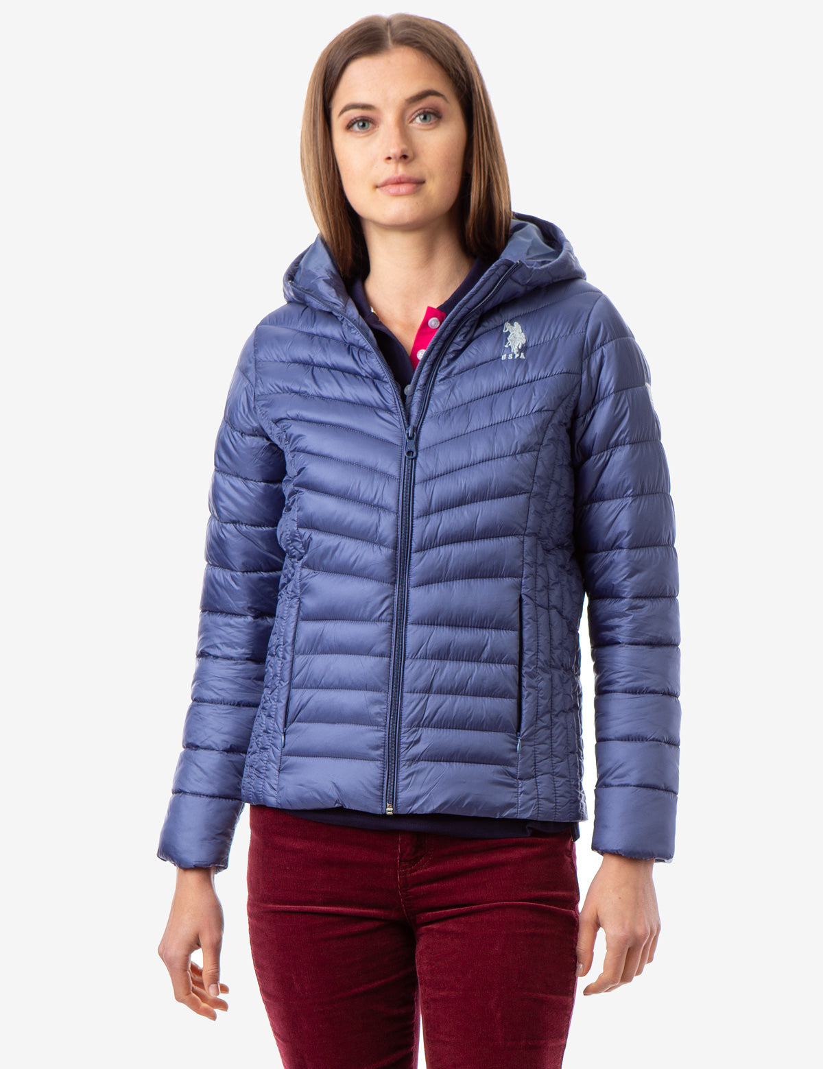 Lightweight Puffer Jacket with Hood & Zipper Pockets | Waterproof & Warm