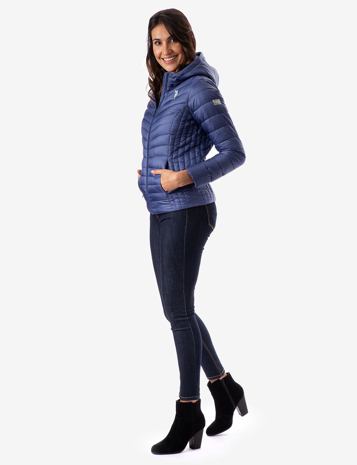 Lightweight Puffer Jacket with Hood & Zipper Pockets | Waterproof & Warm