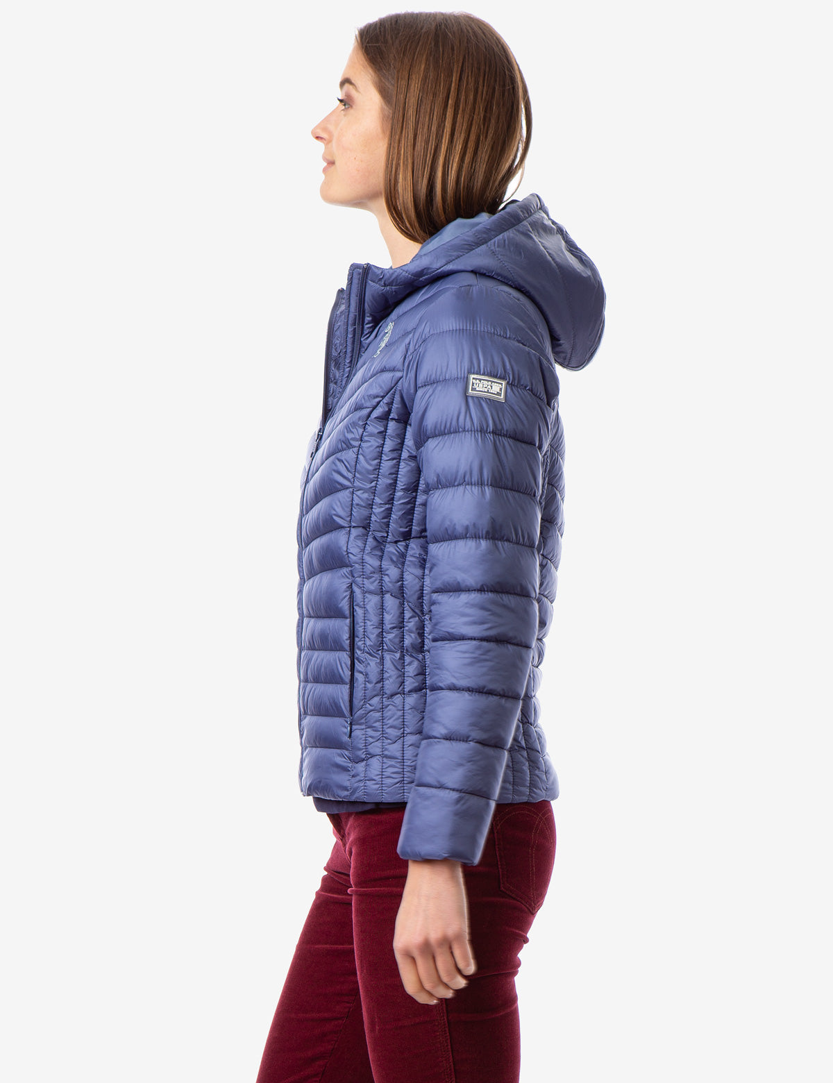 Lightweight Puffer Jacket with Hood & Zipper Pockets | Waterproof & Warm