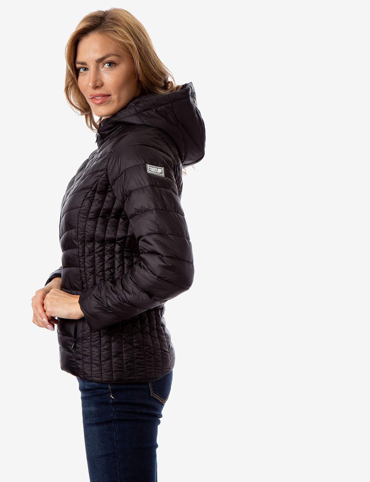 Lightweight Puffer Jacket with Hood & Zipper Pockets | Waterproof & Warm