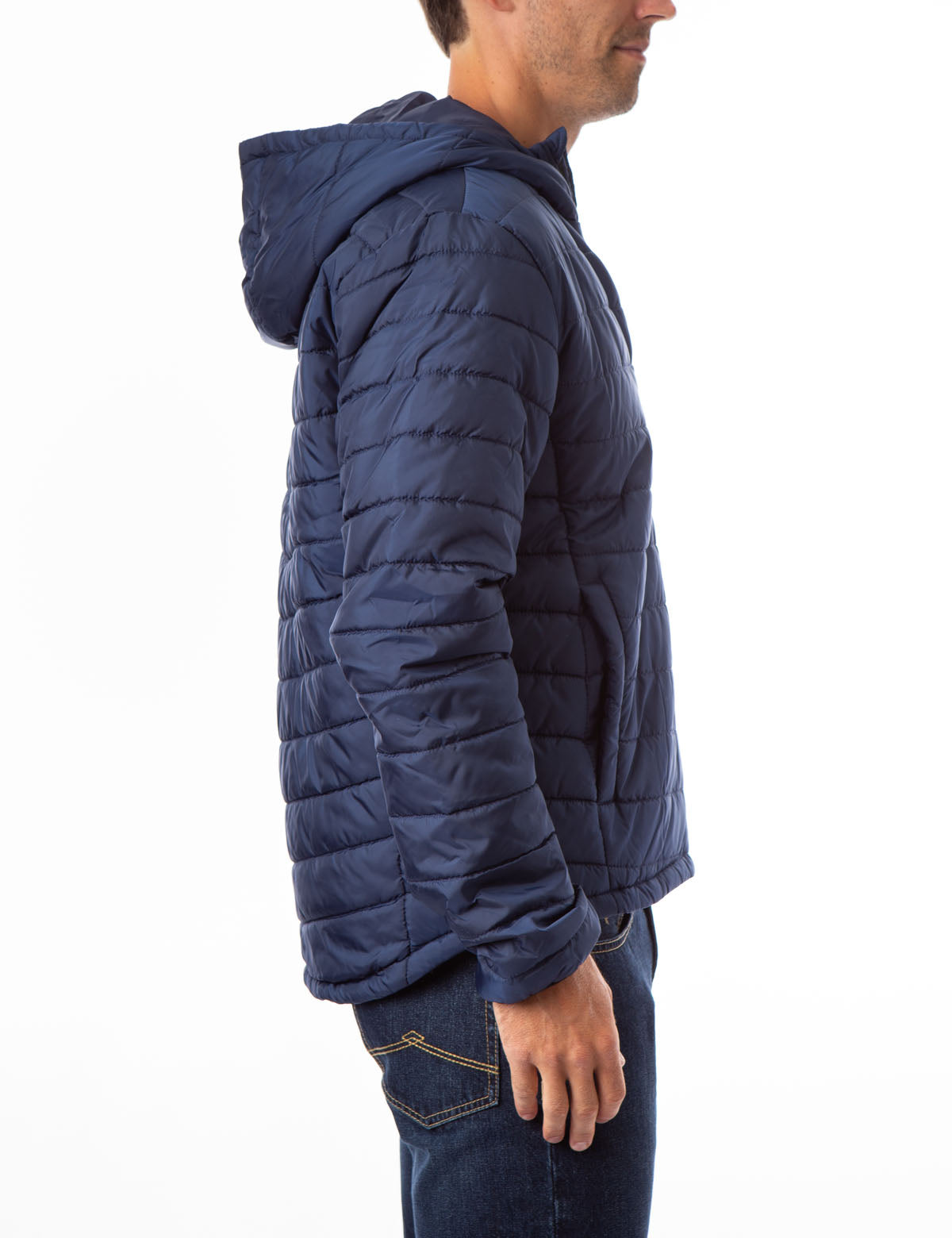 Lightweight Puffer Jacket with Hood & Zipper Pockets | Waterproof & Warm