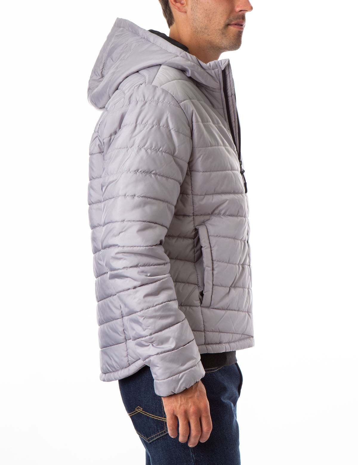 Lightweight Puffer Jacket with Hood & Zipper Pockets | Waterproof & Warm