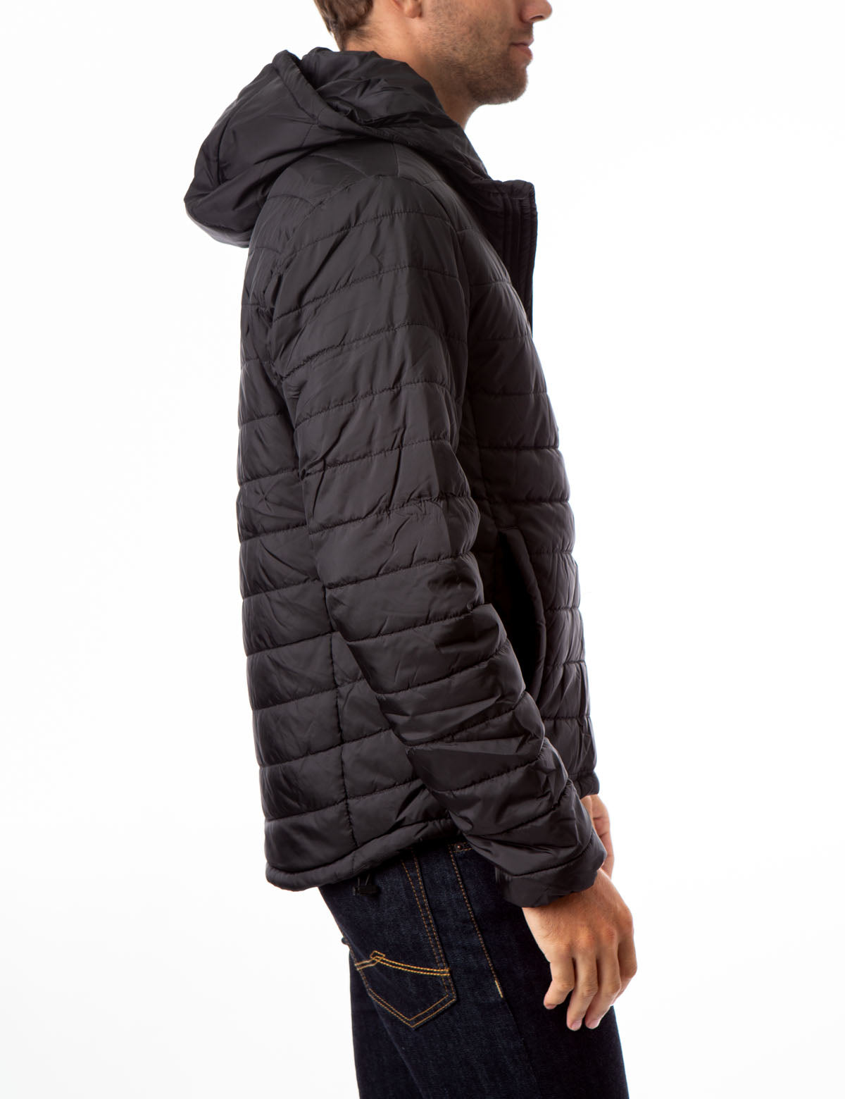Lightweight Puffer Jacket with Hood & Zipper Pockets | Waterproof & Warm