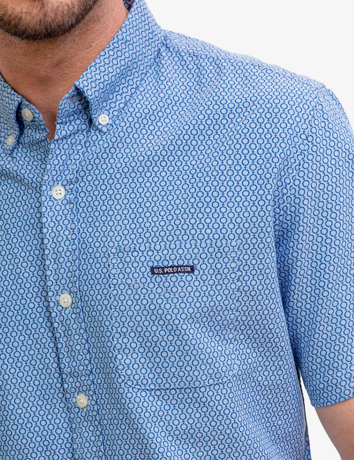 Men's Slim Fit Short Sleeve Oxford Shirt | U.S. Polo Assn.