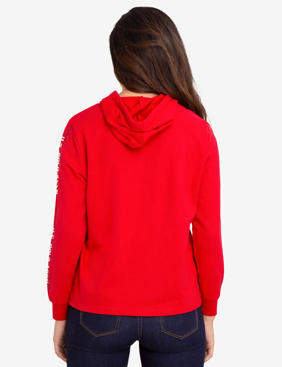 U.S. Polo Assn. Cotton Hoodie with Logo & Drawstring