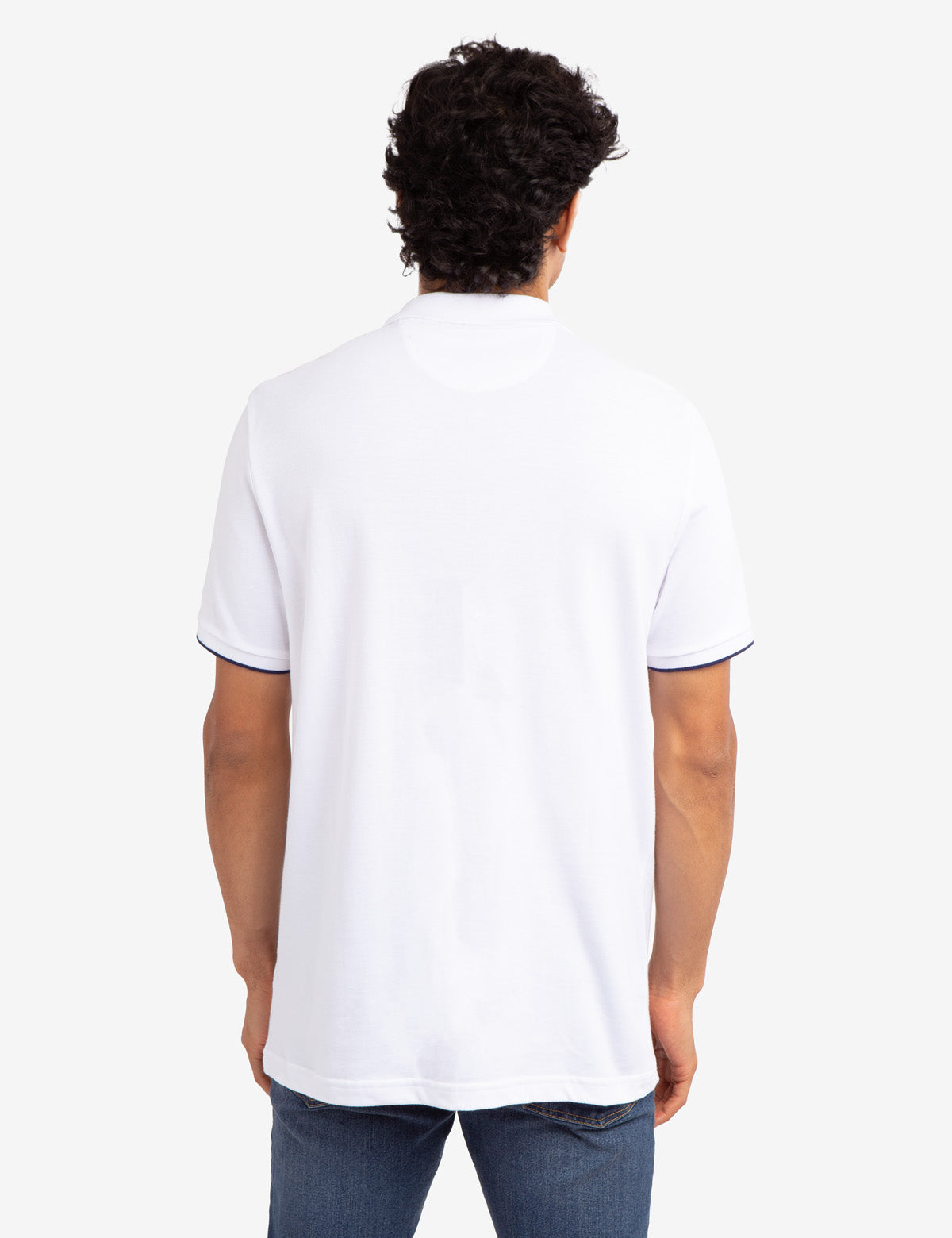 Classic Stripe Pique Polo Shirt for Men | 100% Cotton & Ribbed Cuffs