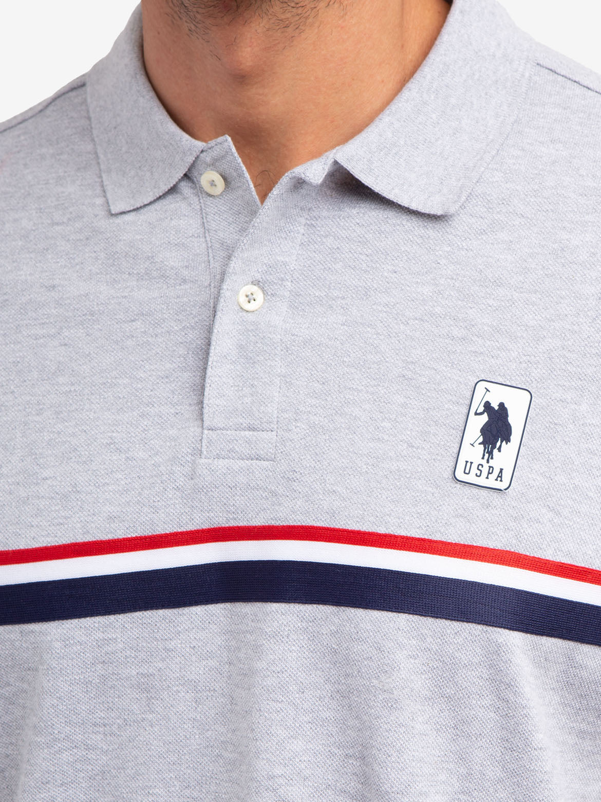 Classic Stripe Pique Polo Shirt for Men | 100% Cotton & Ribbed Cuffs