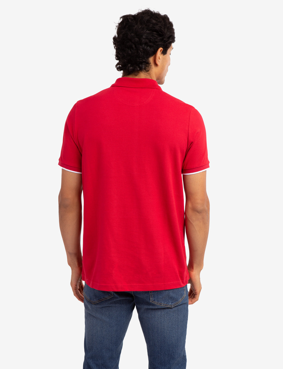 Classic Stripe Pique Polo Shirt for Men | 100% Cotton & Ribbed Cuffs